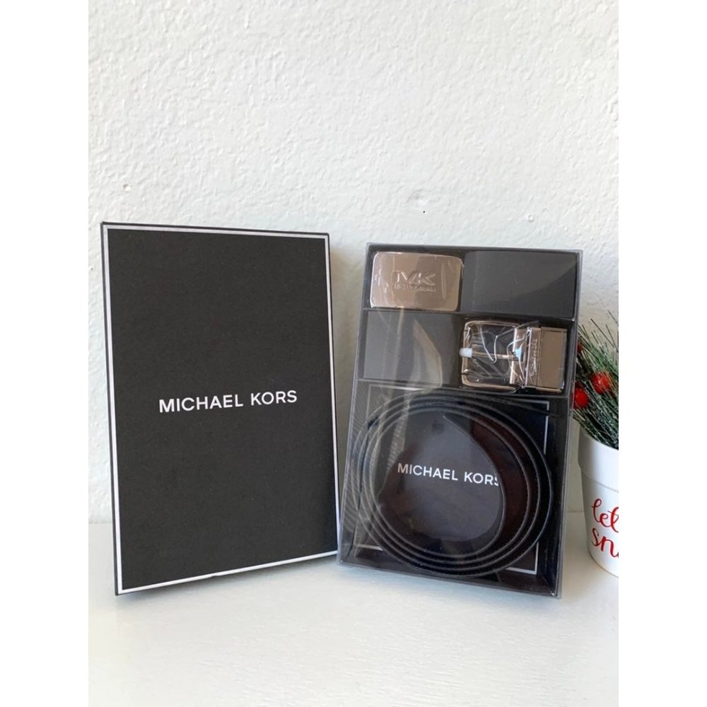 Michael Kors 4-In-1 Logo Belt Box Set Black MK